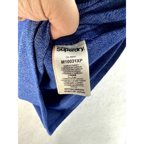 Superdry Medium Vintage Logo Graphic T-Shirt Short Sleeve Crew Neck Casual Blue - Picture 8 of 9